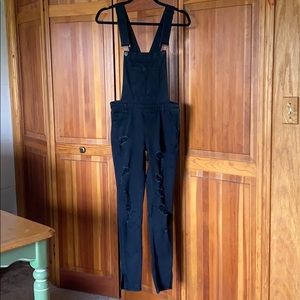 Black overalls